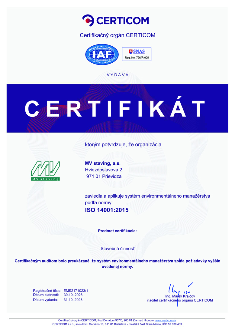Certifikát